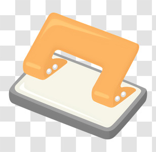Icon - Orange Hole Puncher For Paper Organization Transparent PNG