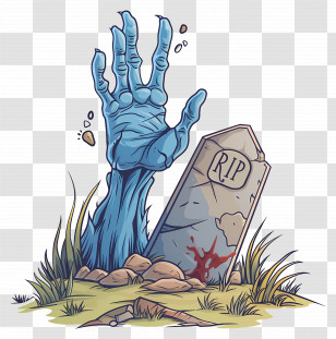 Zombie Hand - Zombie Hand Rising From Grave Transparent PNG