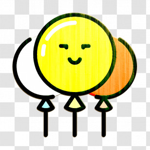 Carnival Elements Icon Balloons Icon Birthday Icon Transparent PNG
