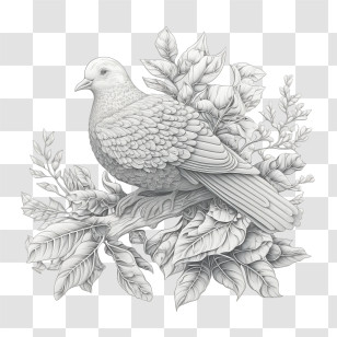 3d Dove
 - White Dove Line Art Illustration Transparent PNG