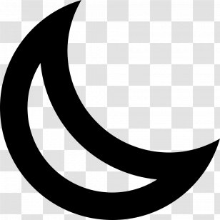 Lunar Phase Moon Crescent Vector Graphics - Monochrome Photography Transparent PNG