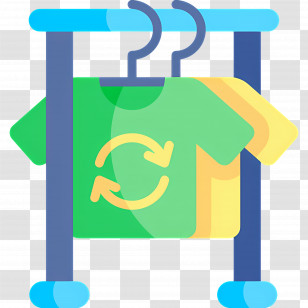 Clothes - Colorful T-shirts On Hangers Transparent PNG