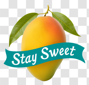 Mango Stay Sweet - Stay Sweet Mango Badge Transparent PNG