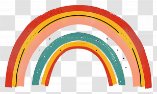 Rainbow - Colorful Rainbow Drawing Illustration Transparent PNG