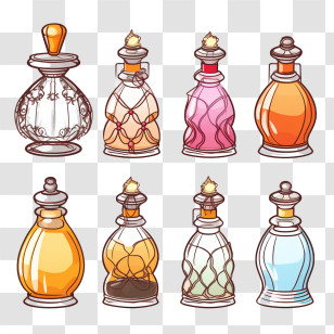 Perfume Bottle - Collection Of Perfume Bottles Transparent PNG