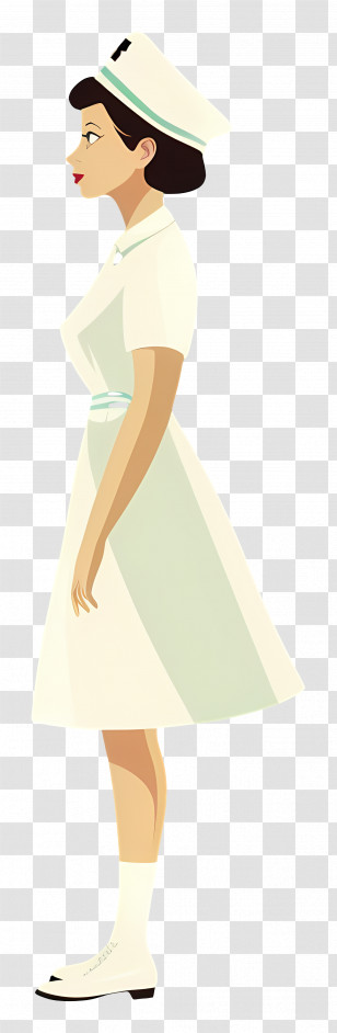 Nurse - Nurse In Uniform Illustration Transparent PNG