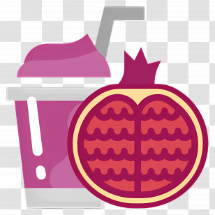 Pomegranate Juice - Refreshing Pomegranate Smoothie Transparent PNG
