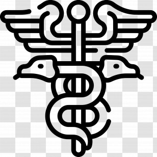 Nurse Symbol - Detailed Caduceus Symbol Transparent PNG