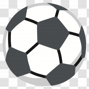 Soccer Ball Emoji - Black And White Soccer Ball Transparent PNG