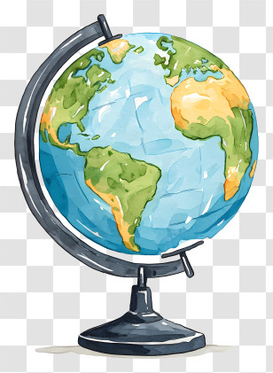 Earth Globe - Educational Globe Of The Earth Transparent PNG