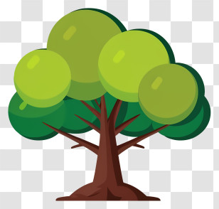 Tree - Cartoon Green Tree Illustration Transparent PNG