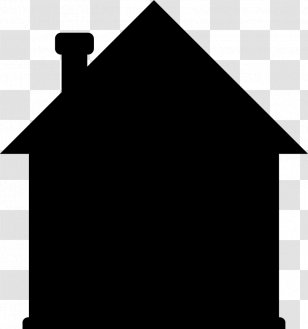 Vector Graphics House Clip Art Image - Black - Building Transparent PNG