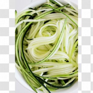 Scallion Zucchini Vegetarian Cuisine Spaghetti Noodle - Food - Vegetable Transparent PNG