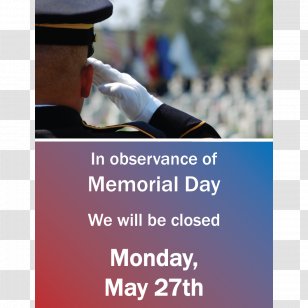 United States Military Funeral Veterans Day - Memorial Poster Transparent PNG