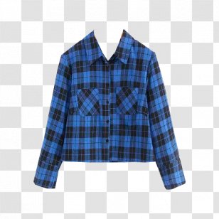 Blouse Tartan Shirt Full Plaid Woman - Tree Transparent PNG