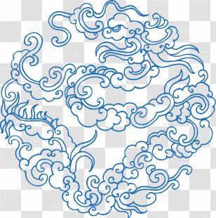 Xiangyun County Chinoiserie Clip Art - Cartoon - Chinese Wind Pattern Transparent PNG