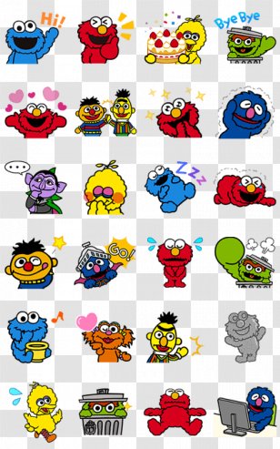 Elmo Cookie Monster Street Gang: The Complete History Of Sesame Workshop Sticker - Area - Line Transparent PNG
