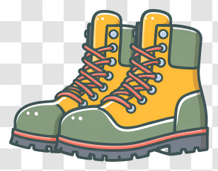 Hiking Boots Icon - Hiking Boots Illustration Transparent PNG