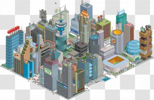 Pixel Art EBoy Artist - City Transparent PNG
