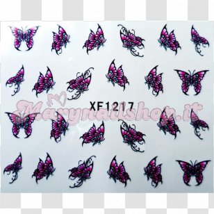 Butterfly Manicure Nail Art Franske Negle - Decal Transparent PNG