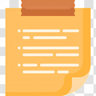 Sticky Notes - Yellow Document With Notes And Tape Transparent PNG