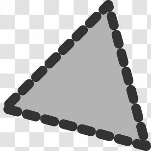 Triangle Polygon Geometry Shape Clip Art - Black And White Transparent PNG