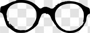 Sunglasses Silhouette Clip Art - Monochrome Photography - Glasses Transparent PNG