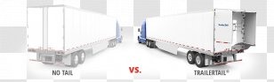 Product Design Transport Cargo Angle - Freight - Trailer Tail Fuel Savings Transparent PNG