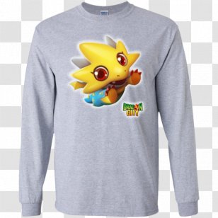 Long-sleeved T-shirt Hoodie - Yellow Transparent PNG