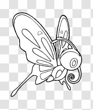 Monarch Butterfly /m/02csf Brush-footed Butterflies Line Art - Brush Footed - Misty Pokemon Transparent PNG