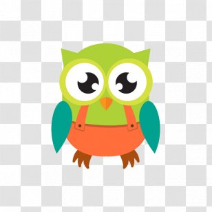 Owl Red - Bird - Cartoon Transparent PNG