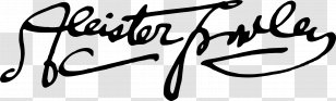 Book Four 777 And Other Qabalistic Writings Of Aleister Crowley The Confessions Thelema Magick - Signature Transparent PNG