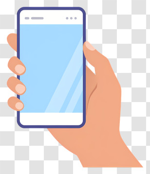 Hand Holding Phone Shopping - Hand Holding Smartphone Mockup Transparent PNG