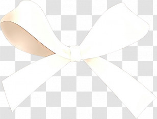 White Beige Collar Line Ribbon Transparent PNG