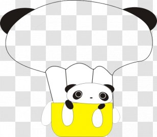 Giant Panda Cartoon - Yellow - Hot Air Balloon Transparent PNG