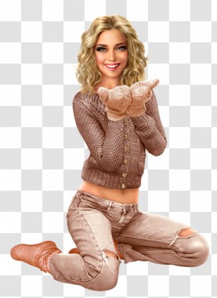Woman Digital Art Clip - Tree - Female Jeans Transparent PNG