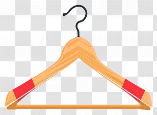 Clothes Hanger - Wooden Hanger For Clothes Transparent PNG
