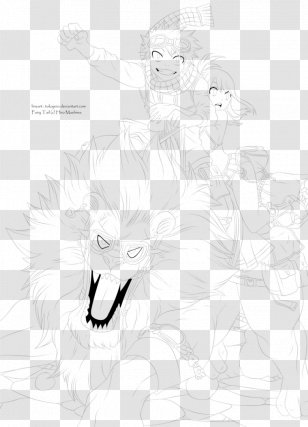 Drawing Line Art Sketch - Cartoon - Colored Lion Transparent PNG