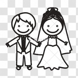 Vector Graphics Bridegroom Clip Art Illustration - Face - Bride Transparent PNG