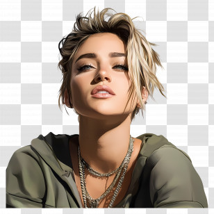 Miley Cyrus - Stylish Person With Trendy Hair Transparent PNG