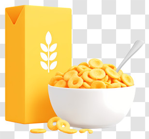 Bowl Of Cereal - Cereal Bowl With Box Transparent PNG
