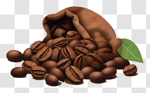 Coffee Beans - Bag Of Coffee Beans Transparent PNG