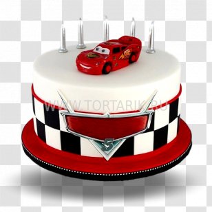 Lightning McQueen Cupcake Car Jackson Storm - Pasteles Transparent PNG
