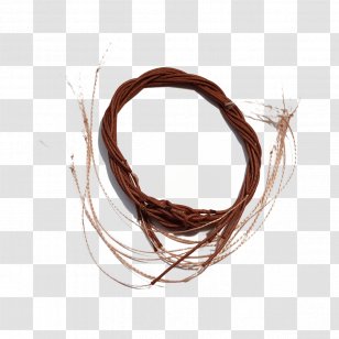 Quirt Cracker Rope Whip Braid - Brown - Flyswatter Ornament Transparent PNG