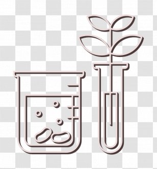 Biology Icon Biotechnology Lab - Line Art Transgenic Transparent PNG