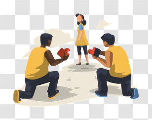 Cartoon - Photographers Capturing A Scene Transparent PNG