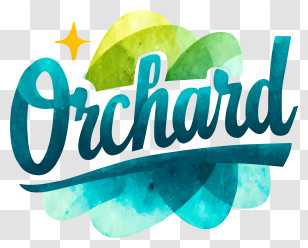 Orchard Logo - Watercolor Orchard Lettering Transparent PNG