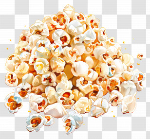 Popcorn - Popcorn Pile Illustration Transparent PNG