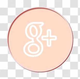 Circle Icon Google Outline - Peach - Beige Transparent PNG