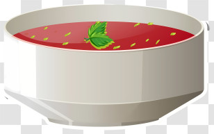 Soup - Bowl Of Tomato Soup Transparent PNG